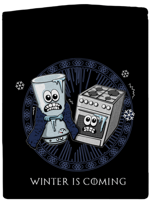 Winter is coming dámska mikina na zips Black