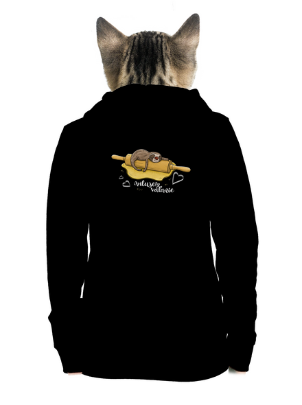 Milujem váľanie dámska mikina na zips Black