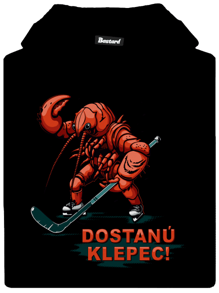 Dostanú klepec detská mikina klokanka Black