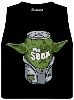 Mr. Sóda dámske tielko voľné Black