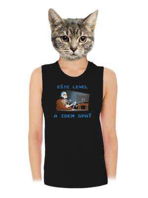 Ešte level dámske tielko voľné Black