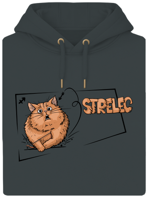 Mačací horoskop: Strelec unisex mikina premium Charcoal