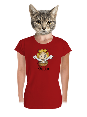 Anjelik dámske tričko prémium Red Mal