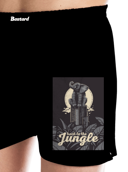 Back to the jungle pánske trenky Black