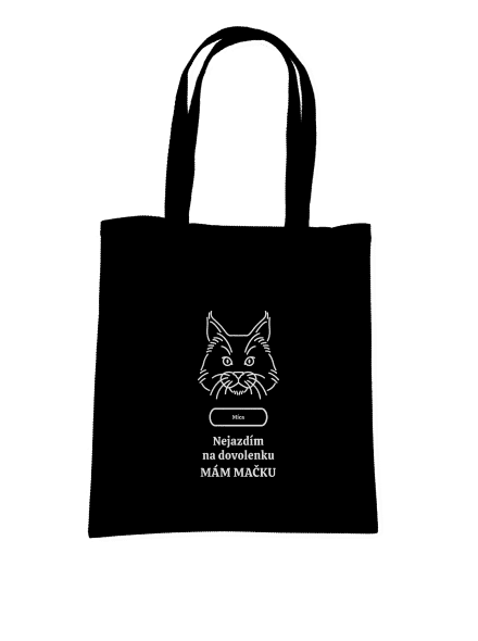 Nemôžem, mám mačku taška Black