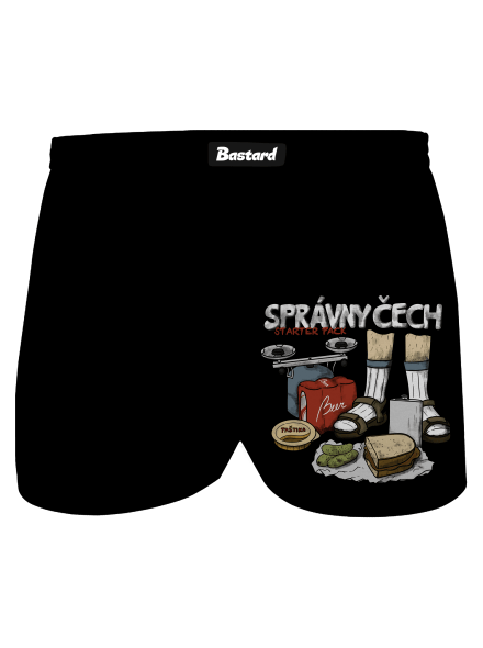Správny Čech pánske trenky Black