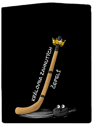 Kráľ zahnutých čepelí - hokej dámska mikina na zips Black