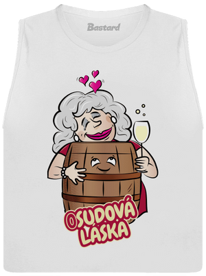 Osudová láska dámske tielko voľné White