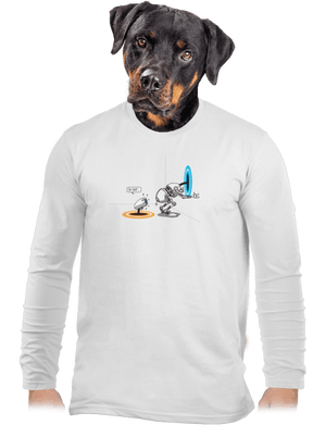 Portal pánske dlhý rukáv White