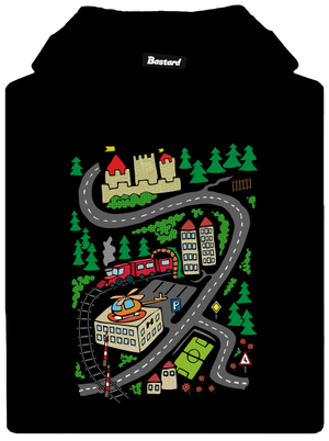 Cesta pánska mikina klokanka Black