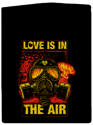 Love is in the Air pánska mikina na zips Black