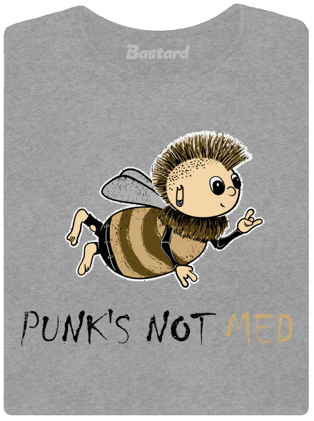 Punks Not Med dámske tričko Dark Gray Melange