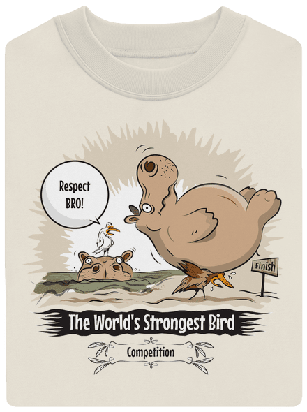 Strongest bird unisex mikina bez kapucne Off White