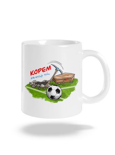 Kopem za svoj tím klasický hrnček White