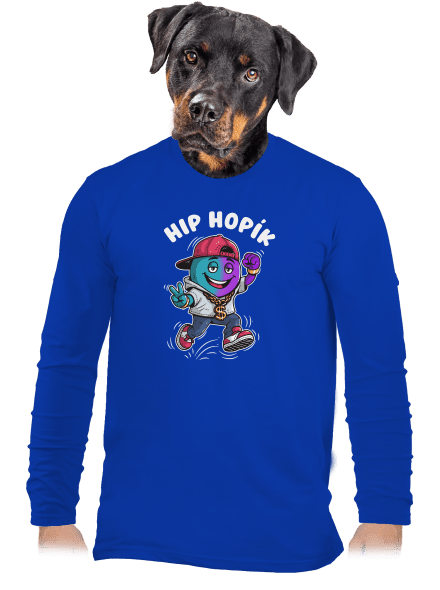 Hip Hopík pánske dlhý rukáv Royal Blue