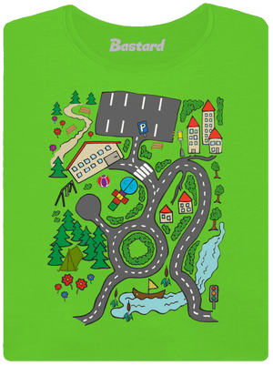 Cesta dámske tričko Apple Green