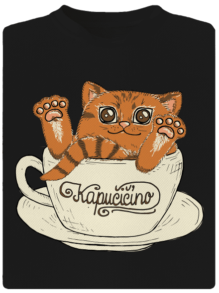 Kapučičíno detské športové tričko Black