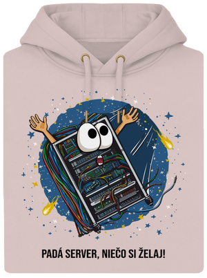 Padá server unisex mikina premium Rose Chalk