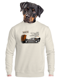 unisex mikina bez kapucne