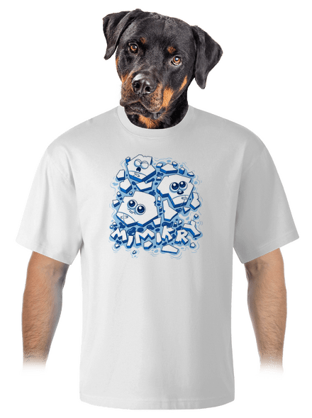 Ľadové mimikry unisex tričko oversized White