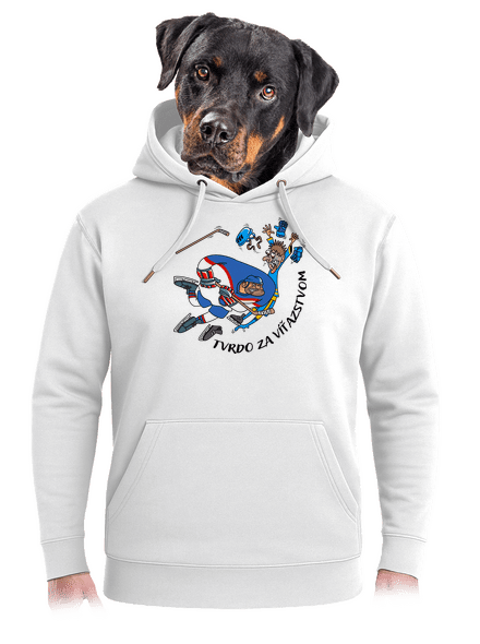 Tvrdo za víťazstvom unisex mikina premium Snowwhite