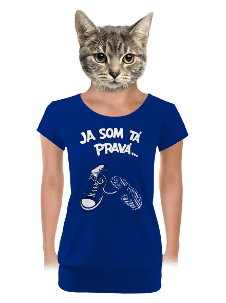 Hľadám tú pravú dámske tričko s lemom Royal Blue Mal