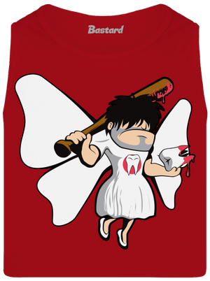 Zúbková víla pánske tielko Red