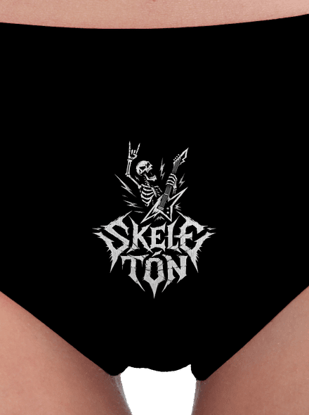 Skeletón dámske nohavičky Black