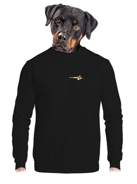 Volám sa unisex mikina bez kapucne Black