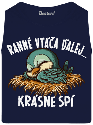 Ranné vtáča spí pánske tielko French Navy