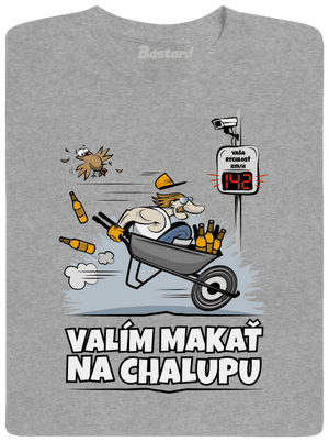 Valím na chalupu pánske tričko Sport Grey