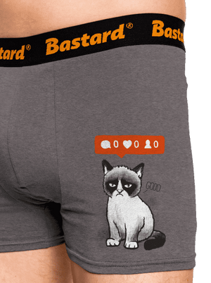 Grumpy boxerky Gray Melange