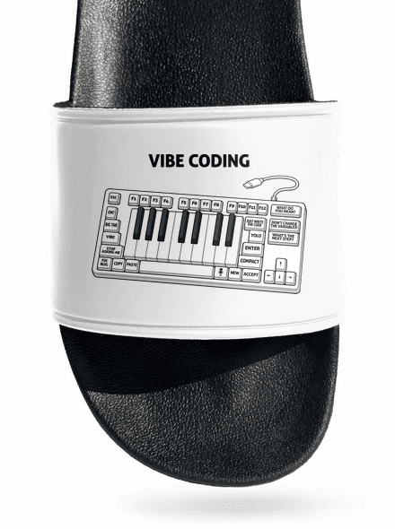 Vibe coding šľapky White