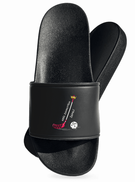 Kráľ zahnutých čepelí - florbal šľapky Black