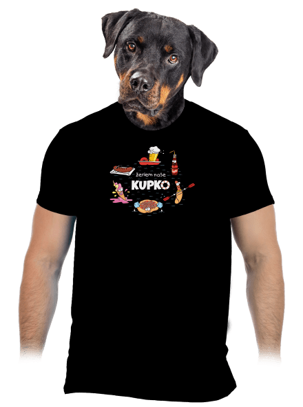 Slovenské kupko pánske tričko Black