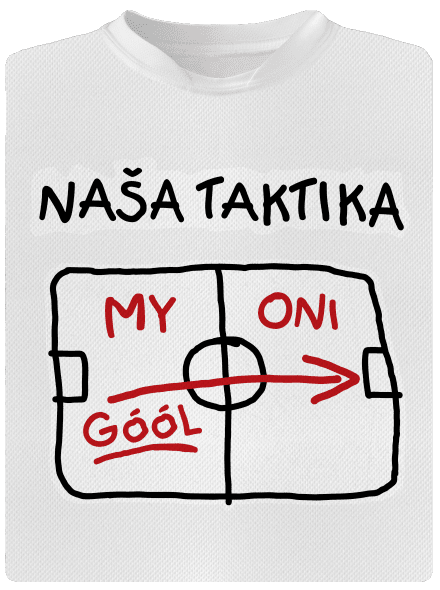 Naša taktika detské športové tričko White
