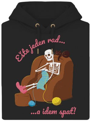 Ešte jeden rad unisex mikina premium Dark Black