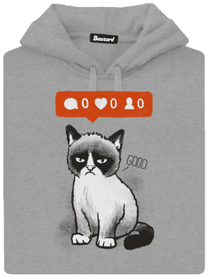 Grumpy pánska mikina klokanka Light Melange