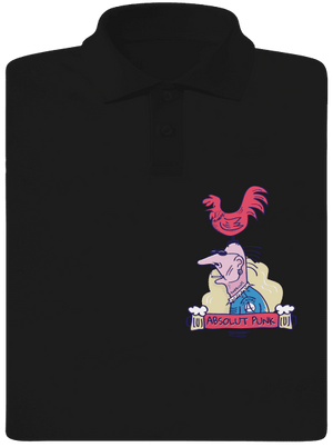 Absolut Punk pánska polokošeľa Black