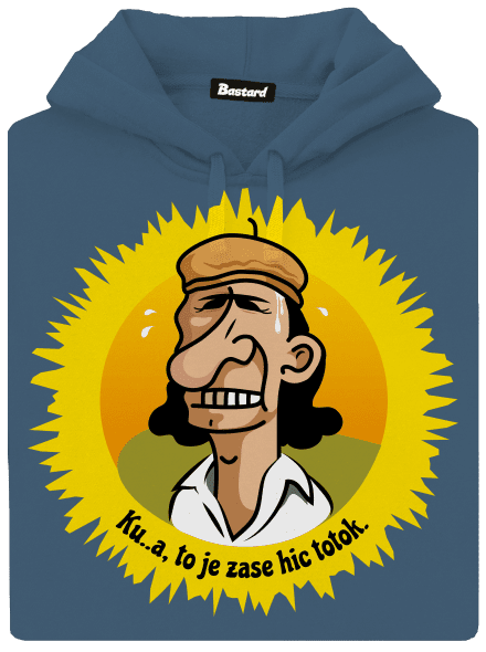 Hic dámska mikina klokanka Denim