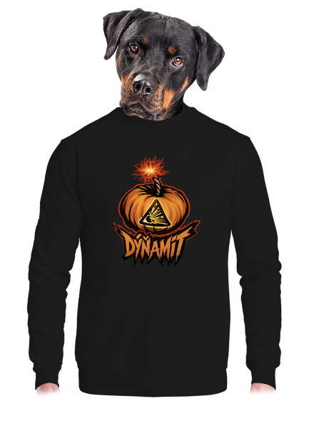 Dýňamit unisex mikina bez kapucne Black