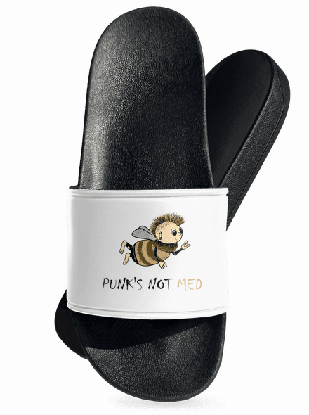 Punks Not Med šľapky White