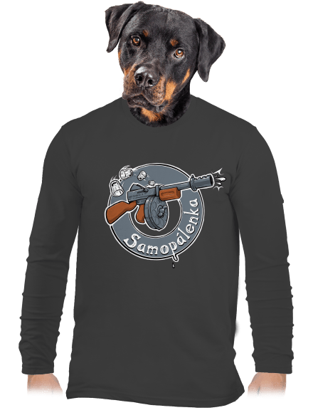 Samopálenka pánske dlhý rukáv Dark Grey