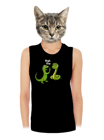 High Five dámske tielko voľné Black