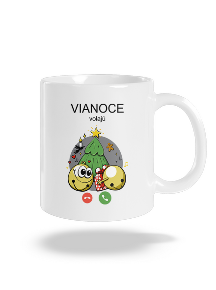 Vianoce volajú klasický hrnček White