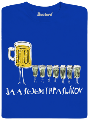 Ja a sedem trpaslíkov pánske dlhý rukáv Royal Blue