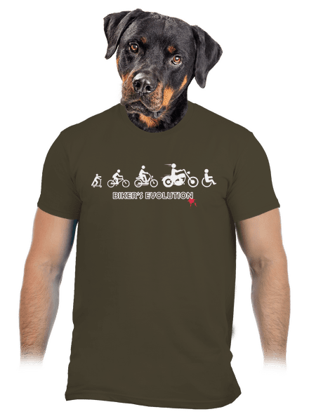 Biker’s Evolution pánske tričko Urban Khaki