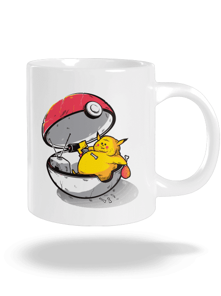 Koniec pokémona veľký hrnček White