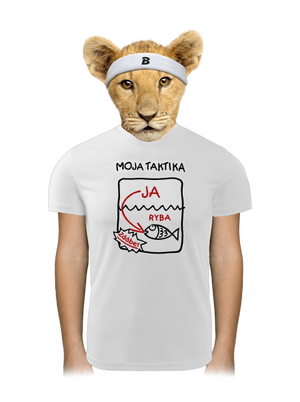 Rybárska taktika detské športové tričko White