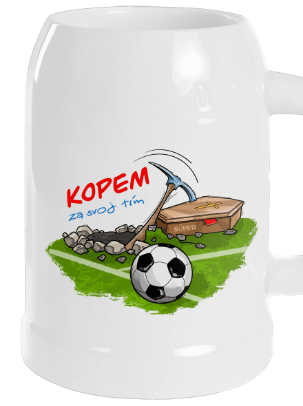 Kopem za svoj tím polliter White